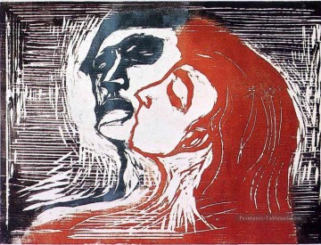 Tableaux abstraits célèbres œuvres - homme et femme i 1905 Edvard Munch POP Art
